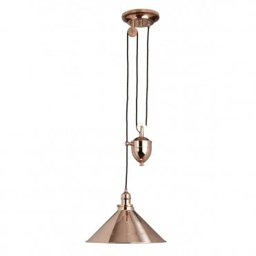 PROVENCE - Copper Copper Rise And Fall Ceiling Pendant