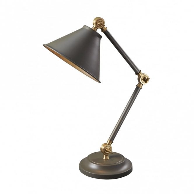 PROVENCE - Element Grey/Aged Brass Table Lamp