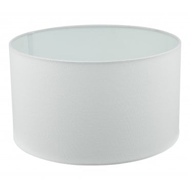 white linen drum shade