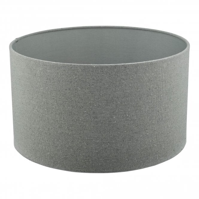 PYRAMID Grey Linen Drum Shade 46cm