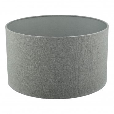 Grey Linen Drum Shade 46cm