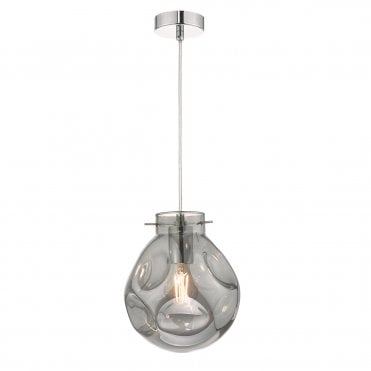 Pendant Polished Chrome & Smoked