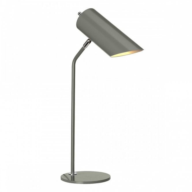 QUINTO Modern Table Lamp Dark Grey Polished Nickel