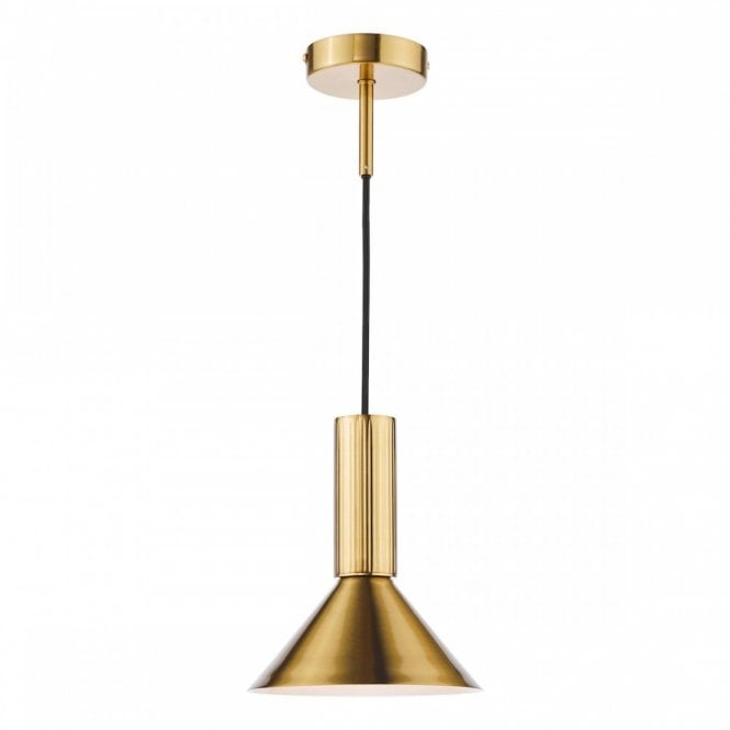 Ragnar Pendant/Wall Light in Natural Brass