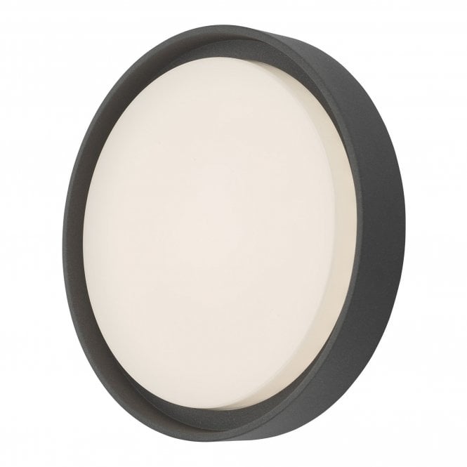 RALPH Round Flush Ceiling Fitting Large Anthracite IP65 LED