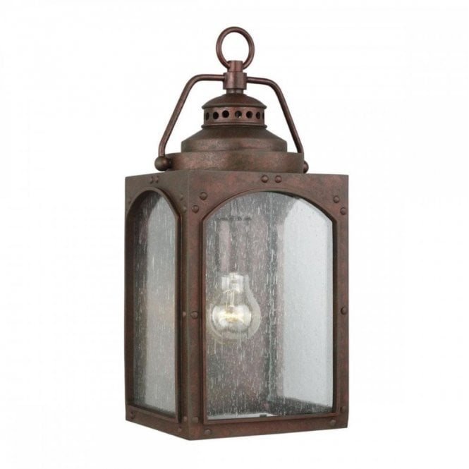 RANDHURST Medium Exterior Coastal Wall Lantern in Copper