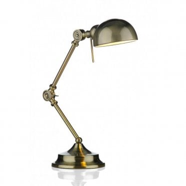 RANGER - Antique Brass Adjustable Desk Or Reading Lamp