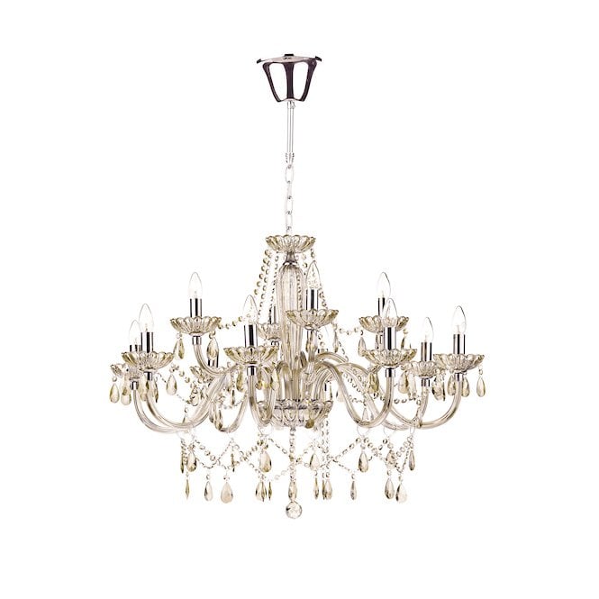 RAPHAEL - 12 Light Champagne Gold Crystal Chandelier