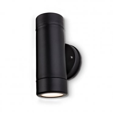 RAVEL 2 Light LED Wall, Black Resin