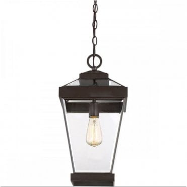 RAVINE Large Chain Lantern in Bronze