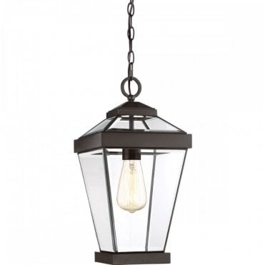RAVINE Medium Chain Lantern in Bronze