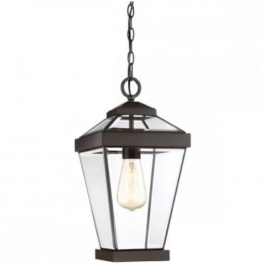 RAVINE Medium Chain Lantern in Bronze