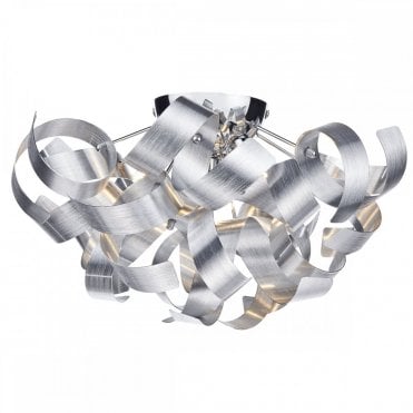 RAWLEY Aluminium Ribbon Flush Ceiling Light