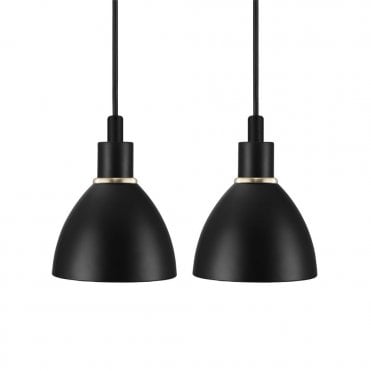 Ray Ceiling Pendant - Black (Twin Pack)