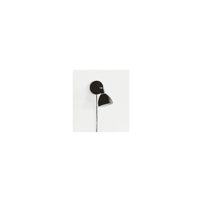 RAY - Retro Wall Light in Black with Switch