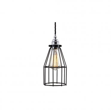 RAZE - Cage Ceiling Pendant Light In Powder Coated Black