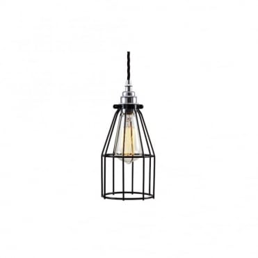 RAZE - Cage Ceiling Pendant Light In Powder Coated Black