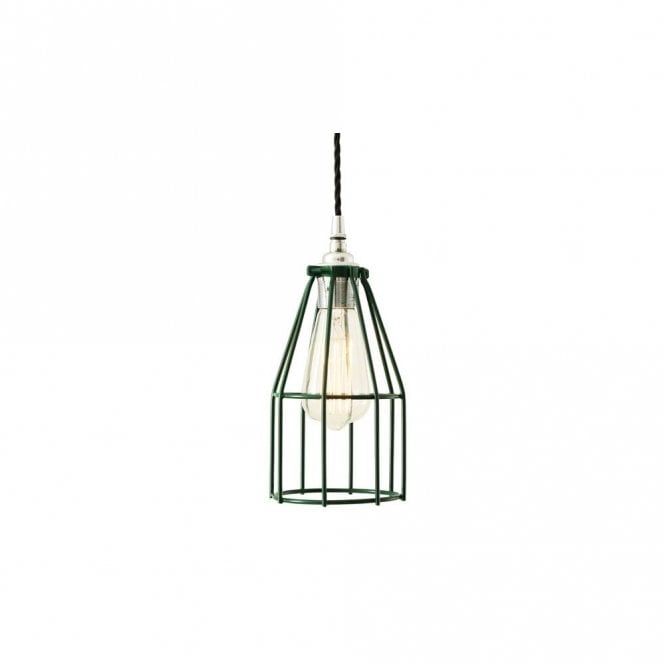 RAZE - Cage Ceiling Pendant Light In Powder Coated Racing Green