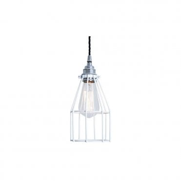 RAZE - Cage Ceiling Pendant Light In Powder Coated White