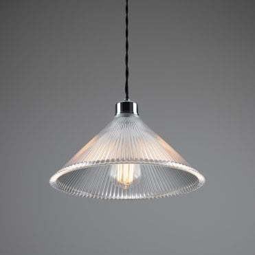 Coolie Ceiling Pendant Light In Polished Chrome