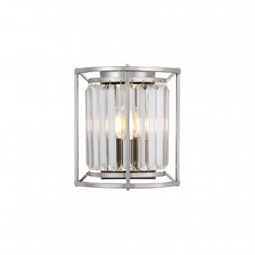 crystal and nickel double wall light