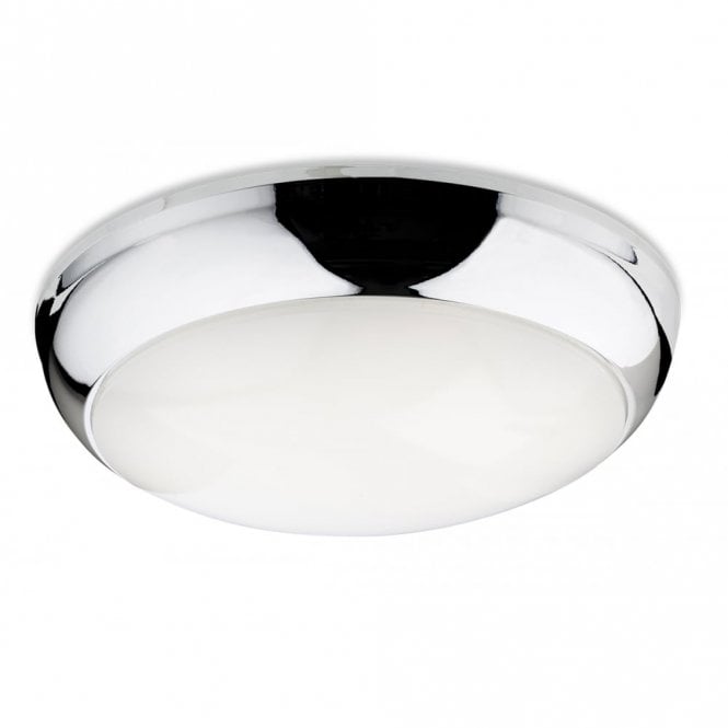 REGIS LED Flush Fitting, Chrome Polycarbonate with Opal Diffuser