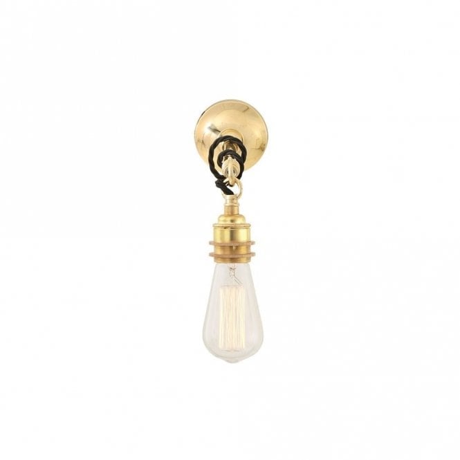 REHAU - Industrial Wall Light In Polished Brass
