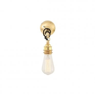 REHAU - Industrial Wall Light In Polished Brass