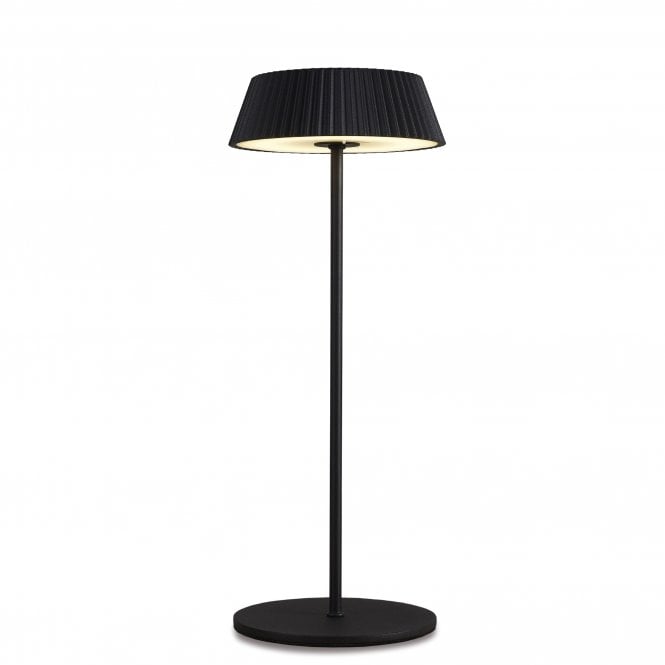 Relax Rechargeable LED Outdoor IP54 Table Lamp - Black