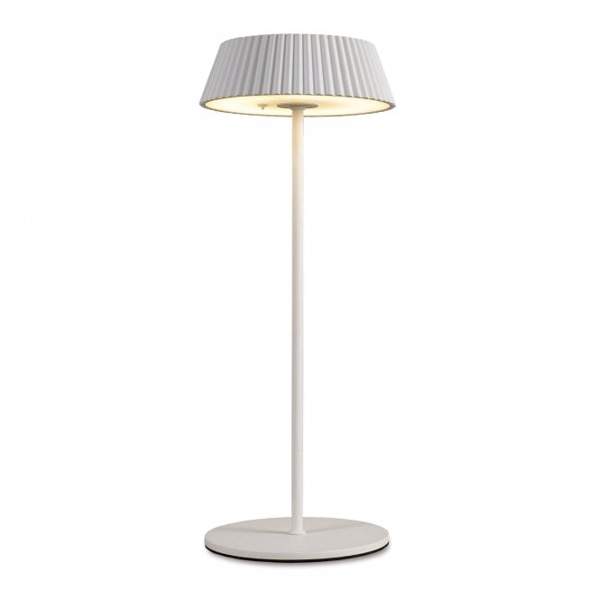 Relax Rechargeable LED Outdoor IP54 Table Lamp - White