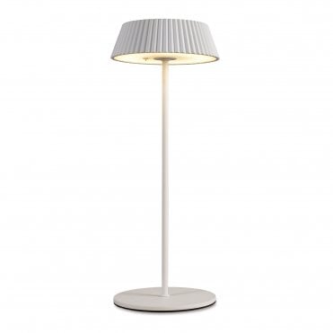 white rechargeable table lamp