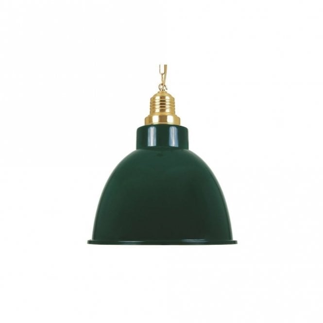 REZADOR - Large Industrial Ceiling Pendant In Powder Coated Racing Green