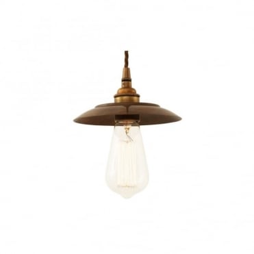REZNOR - Industrial Ceiling Pendant Light In Antique Brass