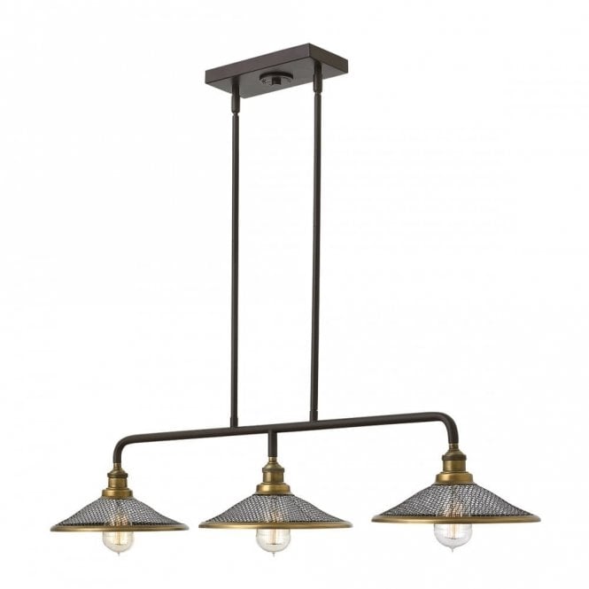 RIGBY 3 Light Chandelier Buckeye Bronze