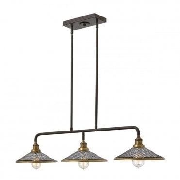 RIGBY 3 Light Chandelier Buckeye Bronze