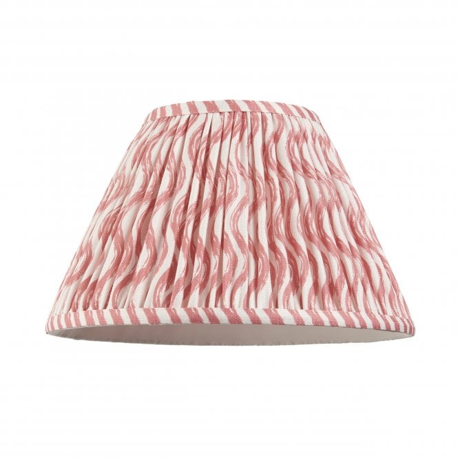 Ripple 30cm Tapered Shade - Coral Pink