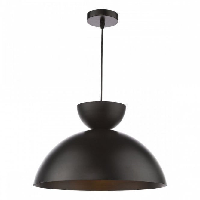 Riya Small Pendant In Matte Black
