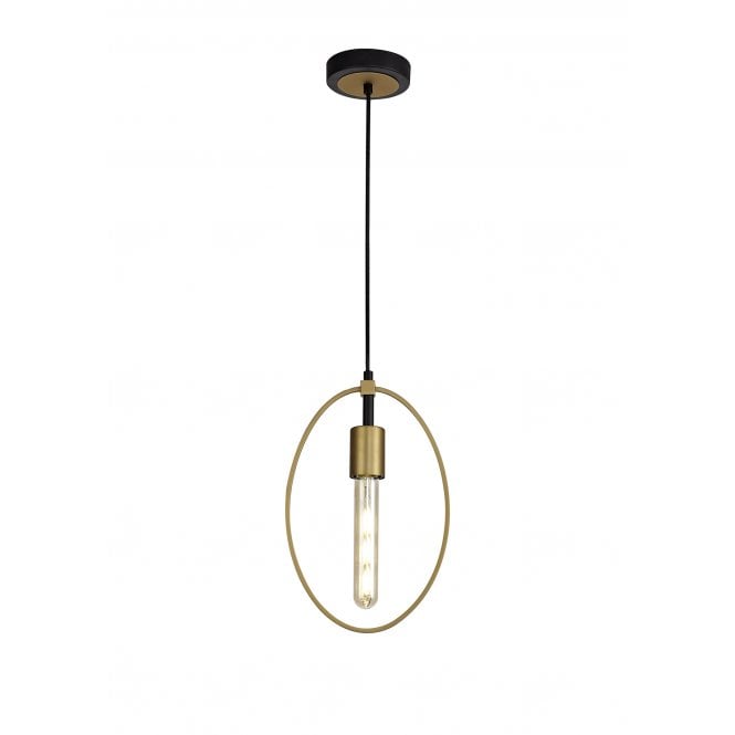 ROLLO Ceiling Pendant Light Sand Gold/Matt Black