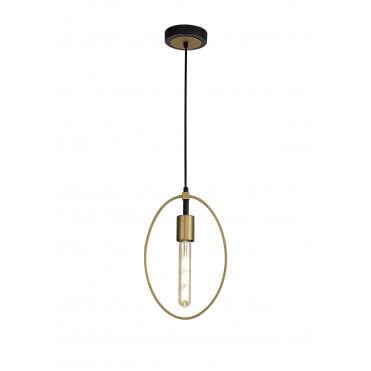 ROLLO Ceiling Pendant Light Sand Gold/Matt Black