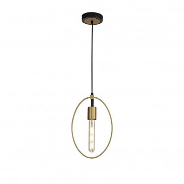 ROLLO Ceiling Pendant Light Sand Gold/Matt Black