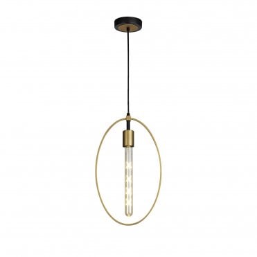 ROLLO Ceiling Pendant Light Sand Gold/Matt Black