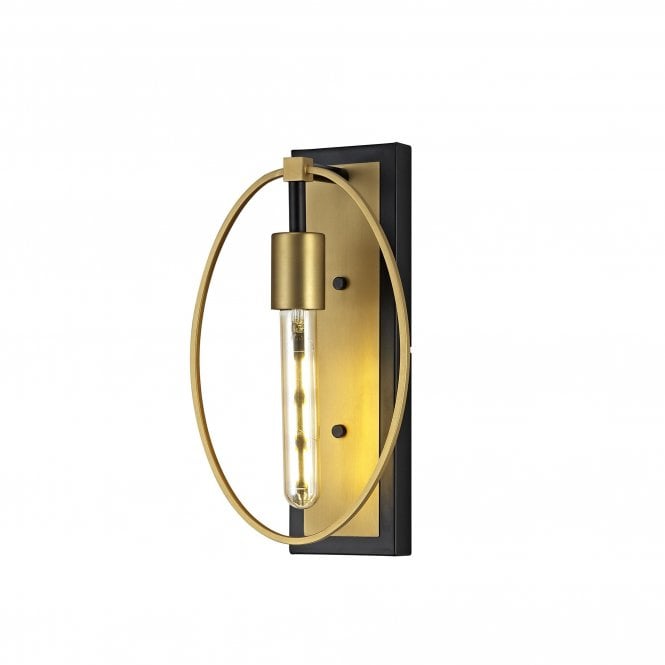 ROLLO Wall Light Sand Gold/Matt Black