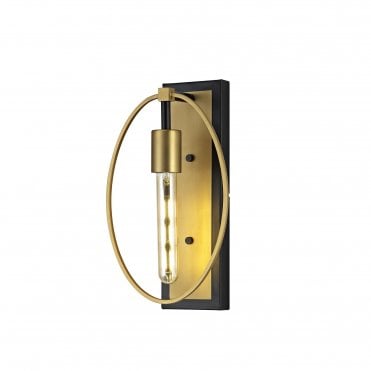 ROLLO Wall Light Sand Gold/Matt Black