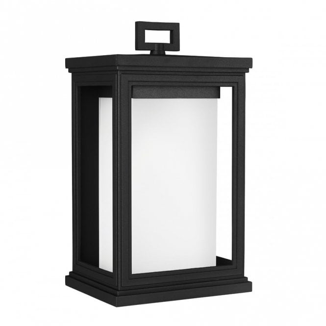 ROSCOE Medium Exterior Wall Lantern Textured Black