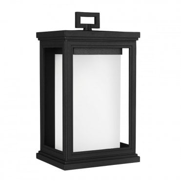 ROSCOE Medium Exterior Wall Lantern Textured Black