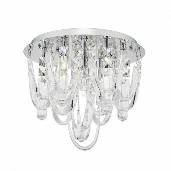 ROXANNE - 7lt Flush Chrm, Crystal Light
