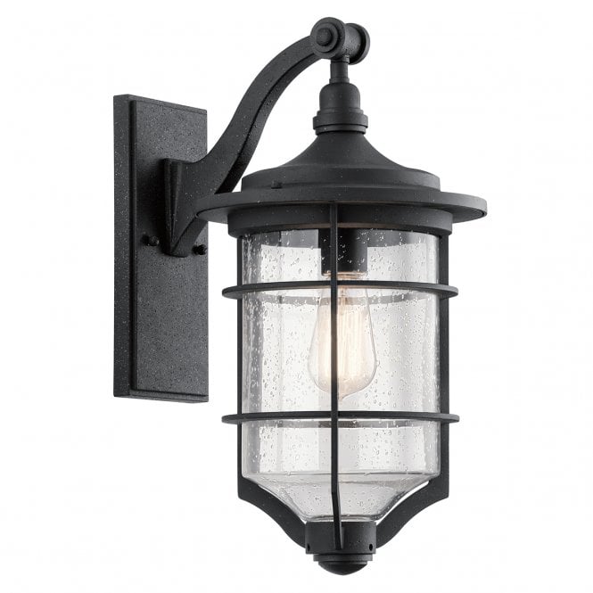 ROYAL Marine Medium Exterior Wall Lantern Distressed Black