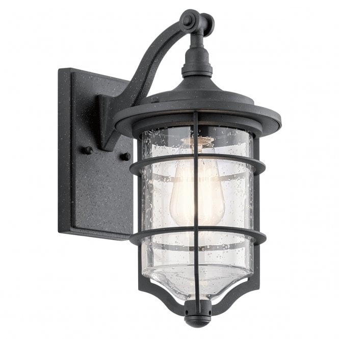 ROYAL Marine Small Exterior Wall Lantern Distressed Black