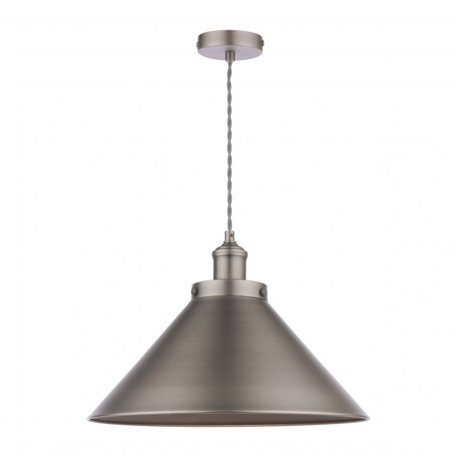 Rufus Grand Ceiling Pendant - Industrial Nickel
