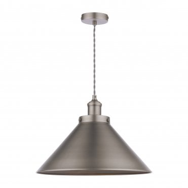 Rufus Grand Ceiling Pendant - Industrial Nickel